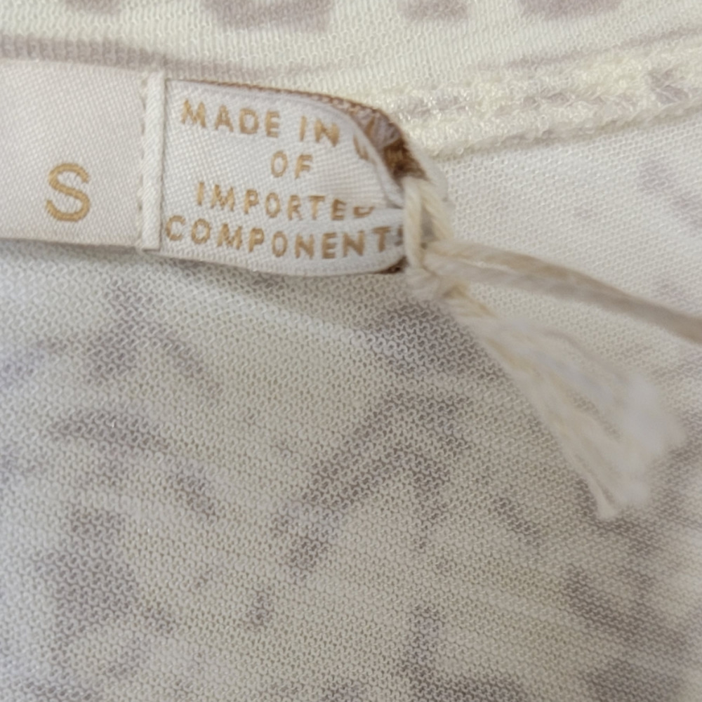 PrAna Women's Hi Low Ashy Alaska Shiloh Top Blouse V Neck White Size NEW - Picture 5 of 8